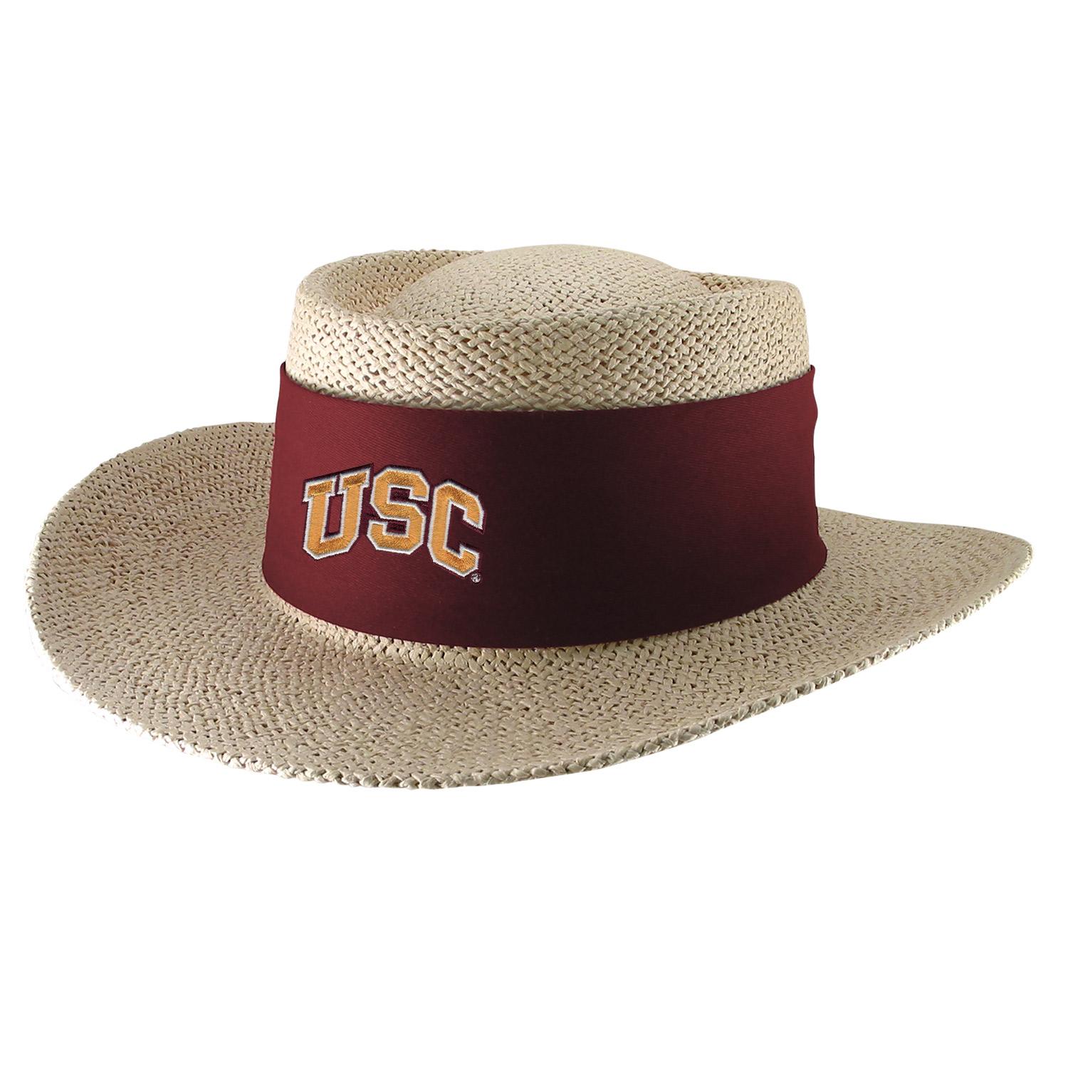 USC Arch Men's Birch Gambler Hat Tan by LogoFit image01